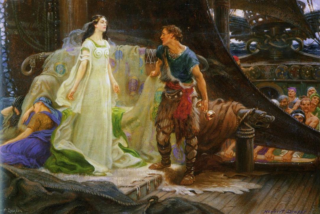 Герберт Джеймс Дрейпер «Тристан и Изольда» (1901)