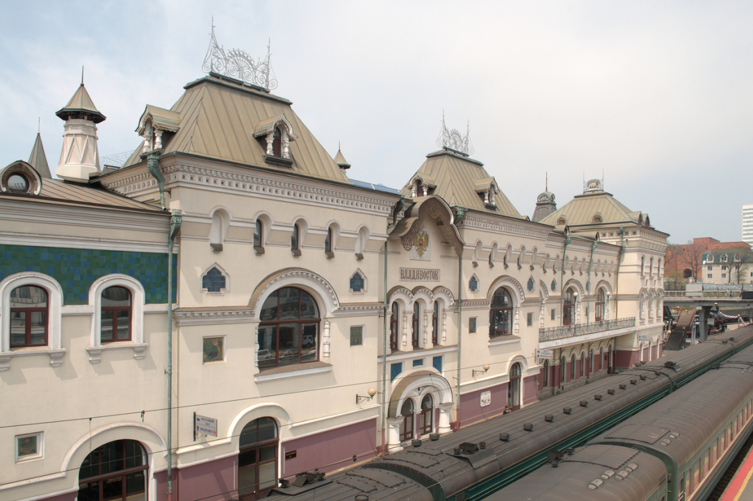 Владивосток, железнодорожный вокзал, 1893 г.