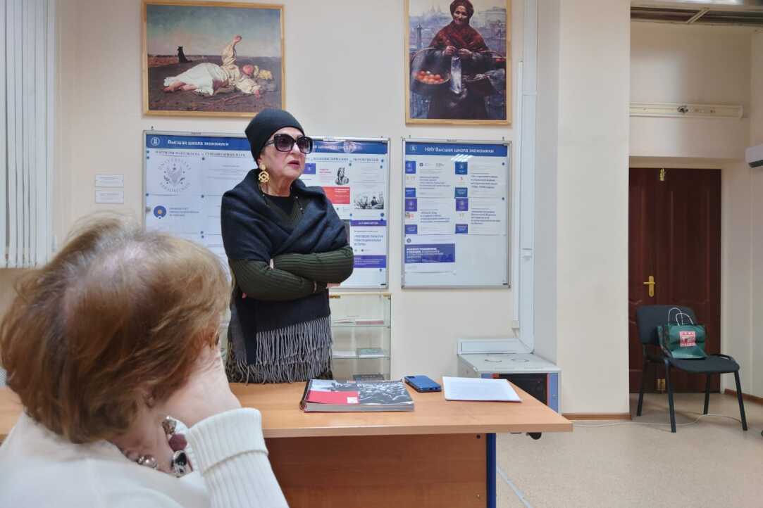 Каталин Любимова рассказывает студентам НИУ ВШЭ о своем великом муже - режиссере Юрии Любимове